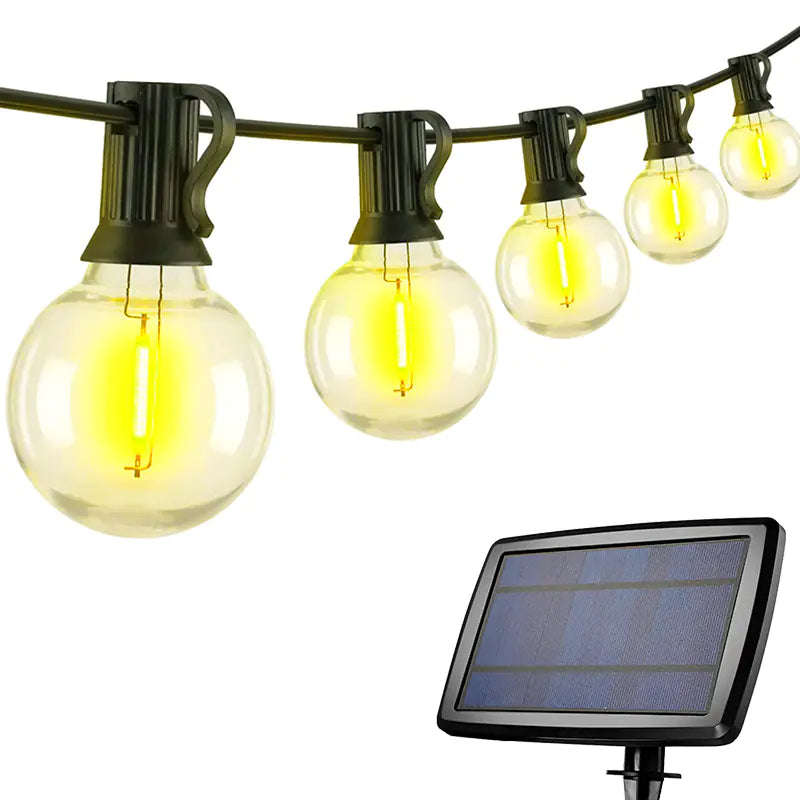 G40 Solar String Lights for Outdoor Decor and Events