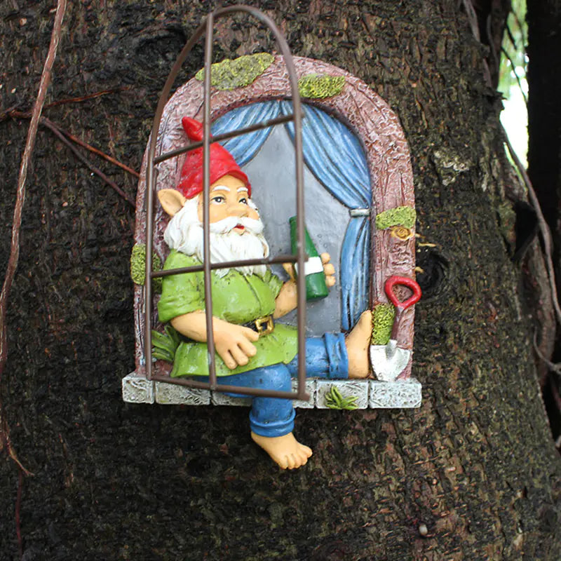 Enchanted Elf Tree Guardian Garden Sculpture