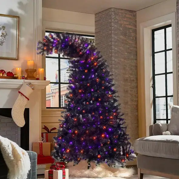 6FT Artificial Fir Tree – Bendable Top, 1,080 Branches, 300 LED Lights, Xmas & Holiday Decor