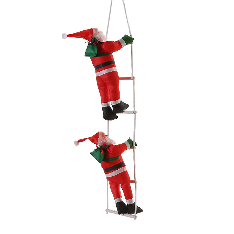 Santa Climbing Ladder Holiday Prop