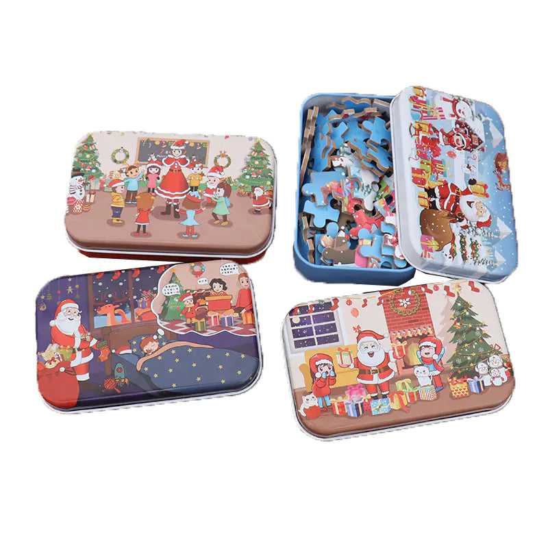 Holiday Puzzle Playset for Kids (60 Pieces)