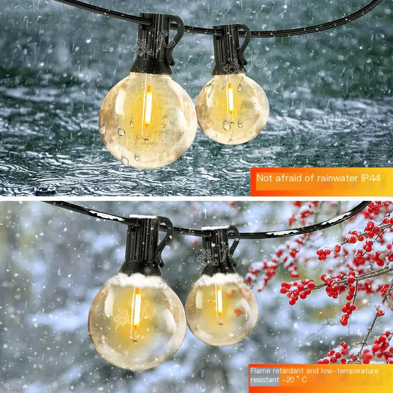 G40 Solar String Lights for Outdoor Decor and Events