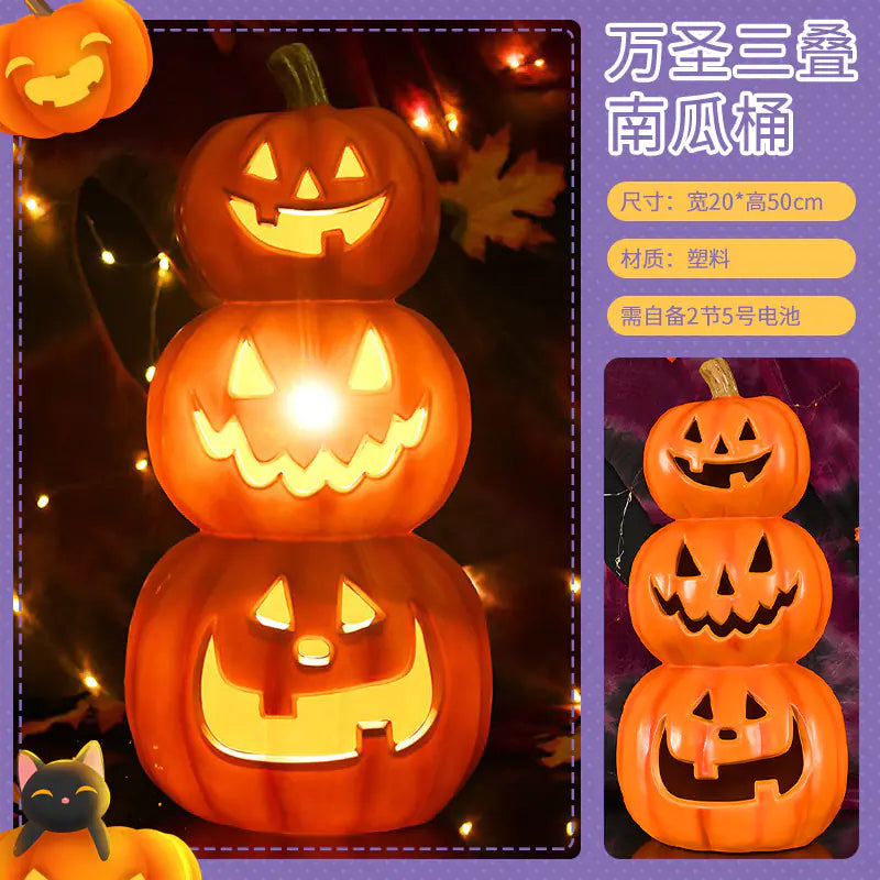 LED Pumpkin Lantern Decoration for Halloween Parties