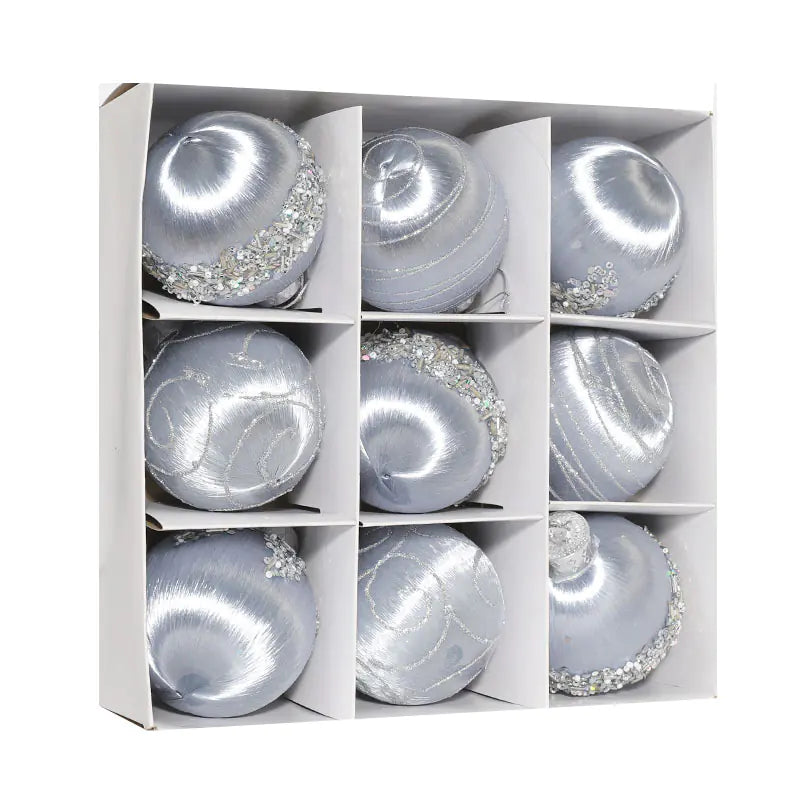 Festive Foam Christmas Orbs (9pcs)