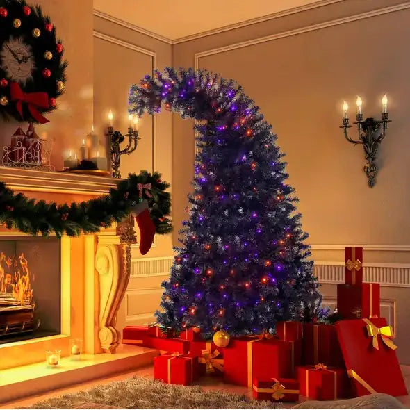 6FT Artificial Fir Tree – Bendable Top, 1,080 Branches, 300 LED Lights, Xmas & Holiday Decor