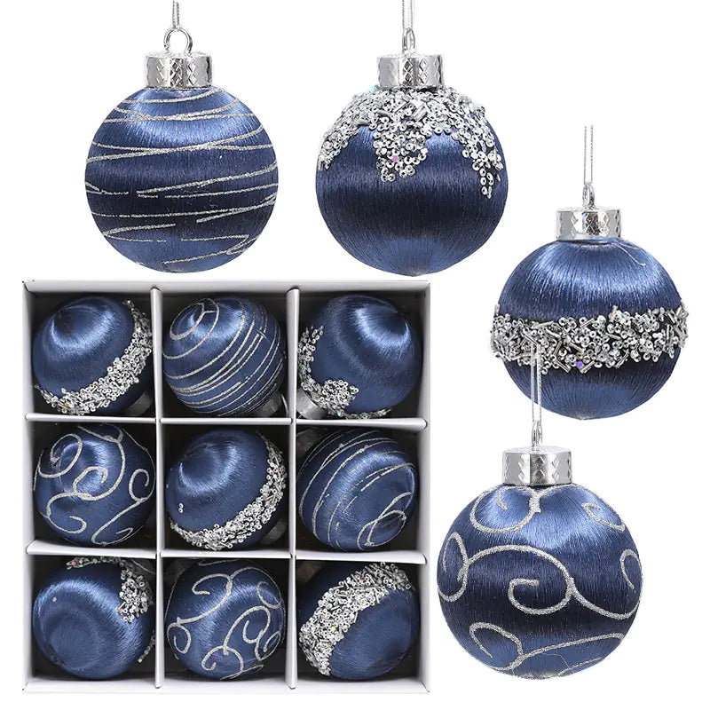 Festive Foam Christmas Orbs (9pcs)