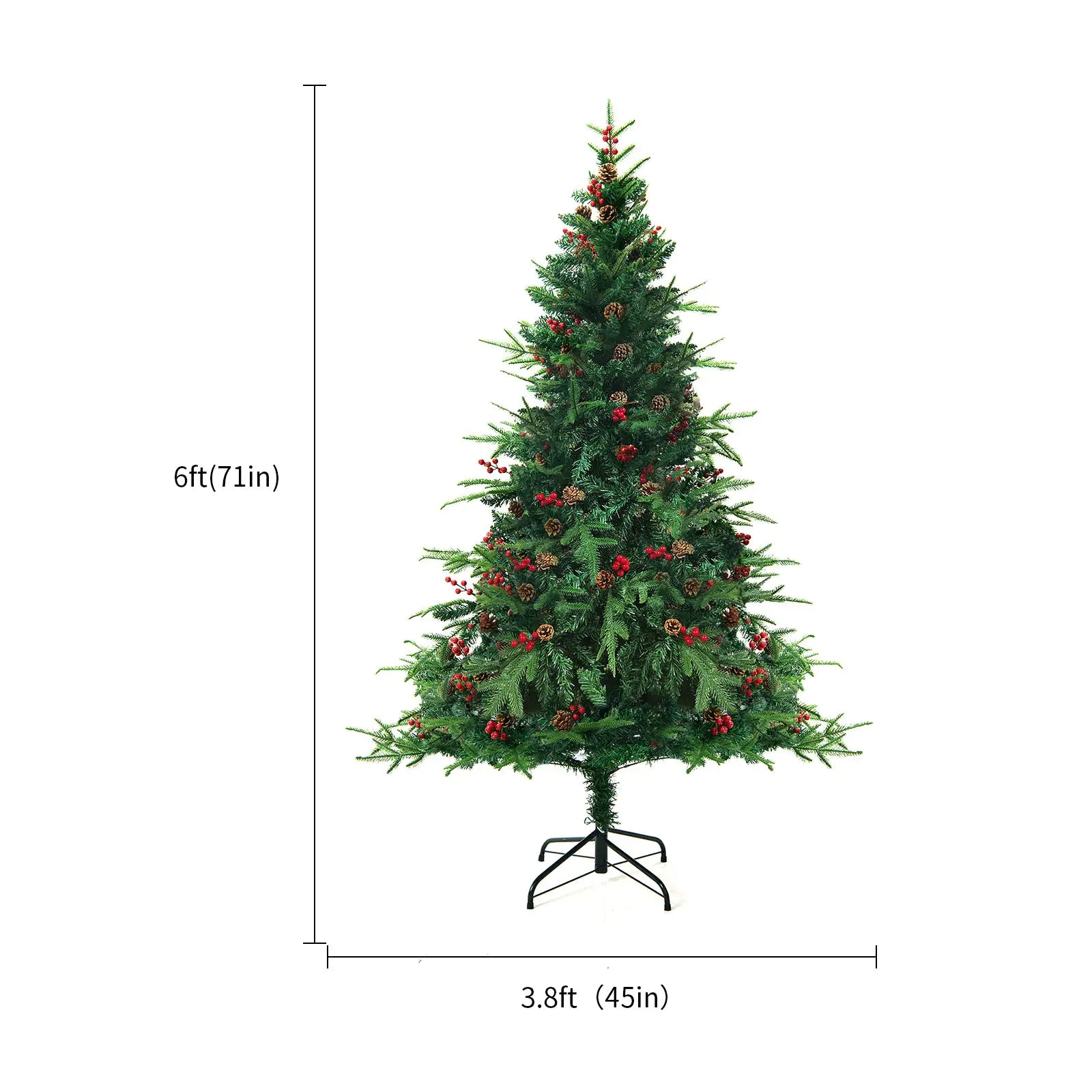 Artificial Snow Christmas Tree Mall Window Decoration