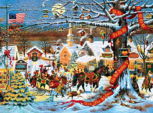 Buffalo Games 11425 Charles Wysocki Small Town Christmas 1000-Piece Jigsaw Puzzle