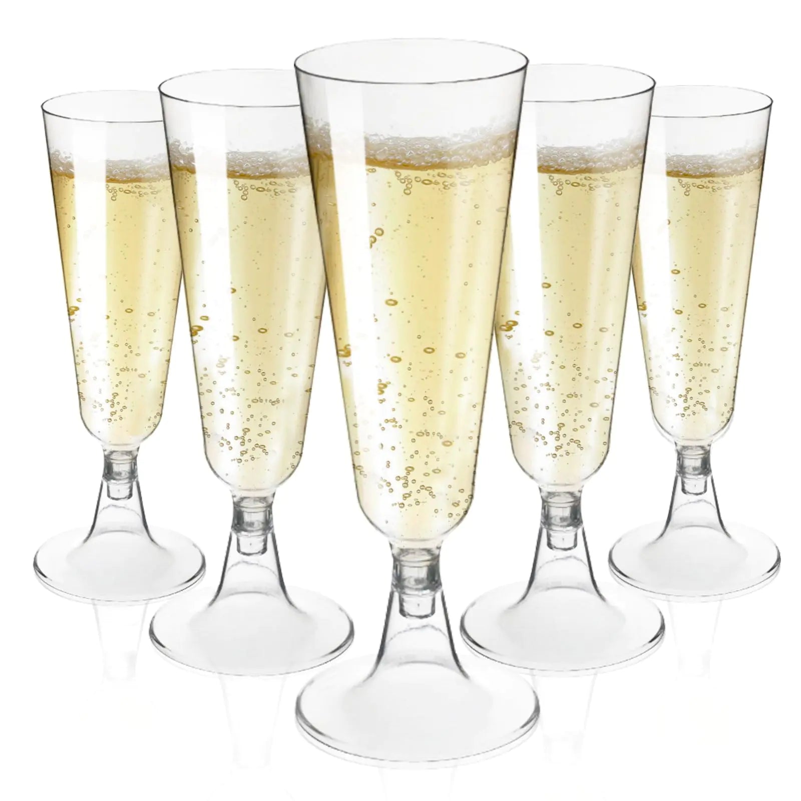 ClearView 50-Pack Disposable Champagne Flutes