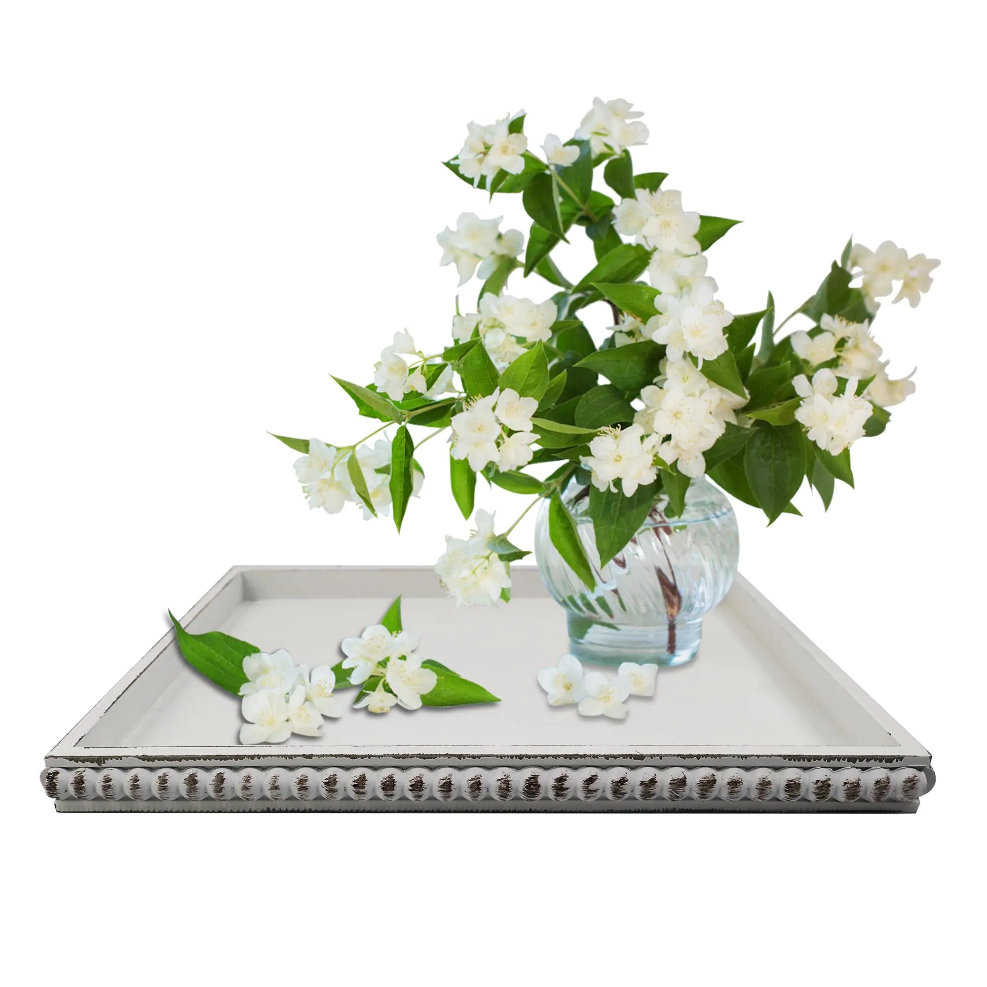 Sustainable Wooden Serving Tray for Home Décor, Breakfast & Organization