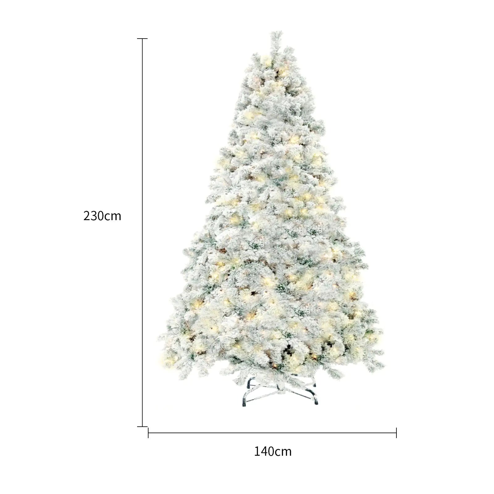 Artificial Snow Christmas Tree Mall Window Decoration