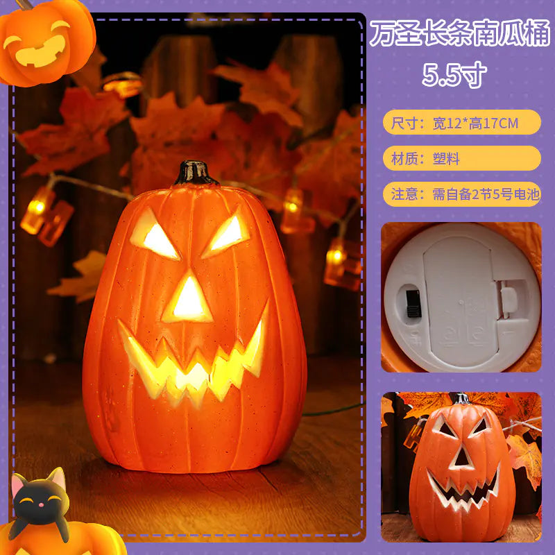 LED Pumpkin Lantern Decoration for Halloween Parties