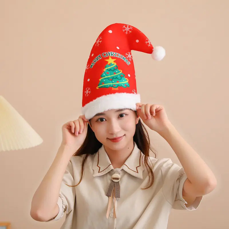 Conical Christmas Hat for Women's Fashion